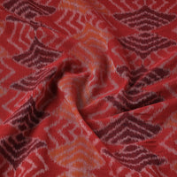 Red - Special Sambalpuri Odisha Ikat Handloom Cotton Fabric