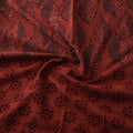 Red - Natural Dyed Hand Block Print Ajrakh Cotton Hakoba Fabric 34