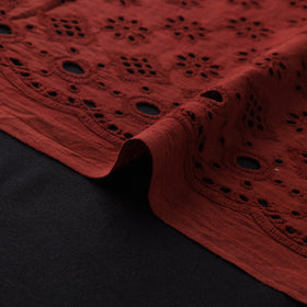 Natural Dyed Hand Block Print Ajrakh Cotton Hakoba Fabric 34