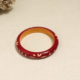 Red - Channapatna Handcrafted Wooden Bangle (Size - 2-8) 77