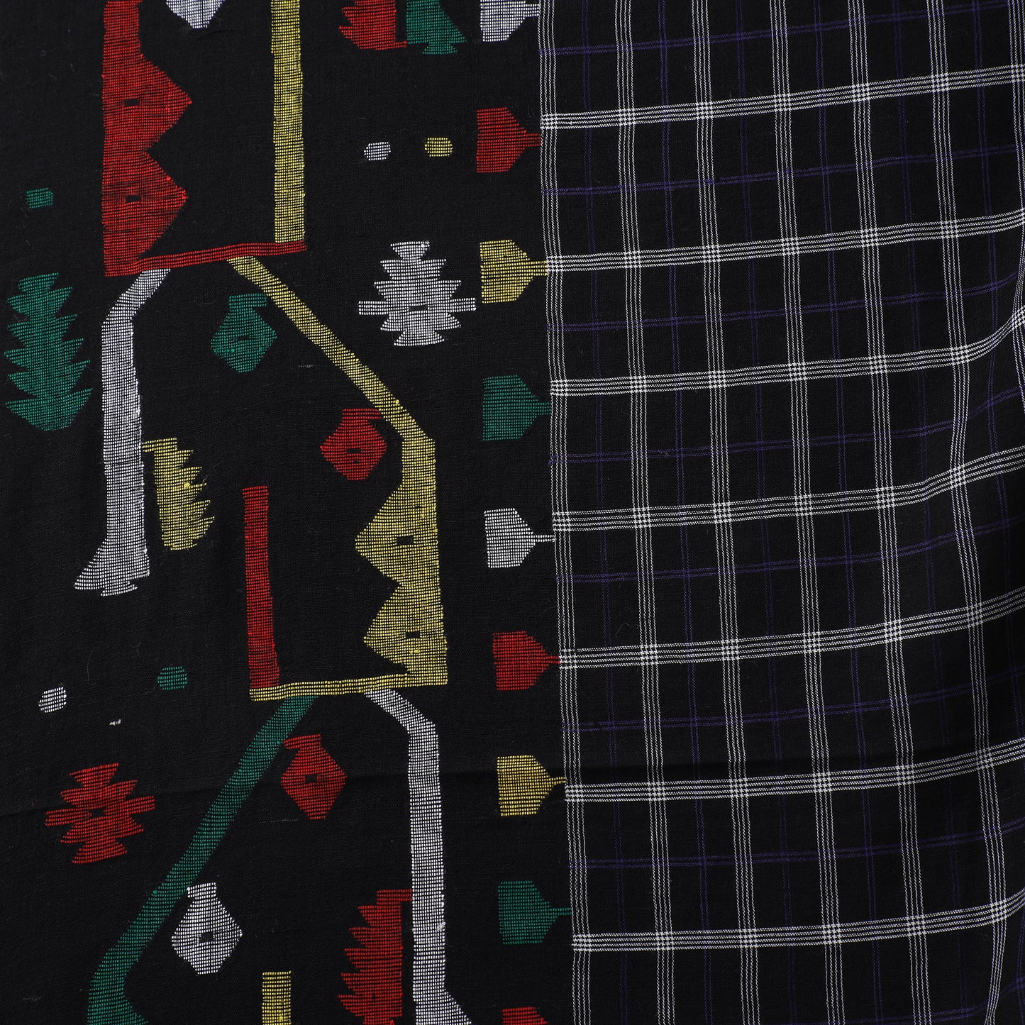 Pure Handloom Cotton Bengal Jamdani Fabric 01