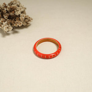 Orange - Channapatna Handcrafted Wooden Bangle 62