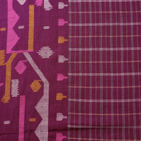 Pure Handloom Cotton Bengal Jamdani Fabric 02