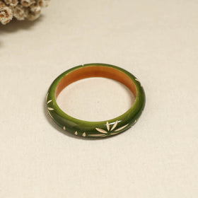 Green - Channapatna Handcrafted Wooden Bangle (Size - 2-6) 65