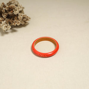 Orange - Channapatna Handcrafted Wooden Bangle (Size - 2-6) 66