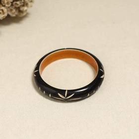 Black - Channapatna Handcrafted Wooden Bangle (Size - 2-6) 67