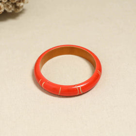 Orange - Channapatna Handcrafted Wooden Bangle (Size - 2-6) 68