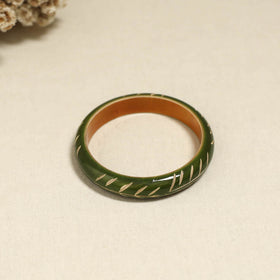 Green - Channapatna Handcrafted Wooden Bangle (Size - 2-6) 69