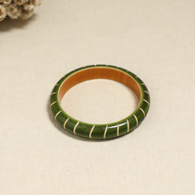 Green - Channapatna Handcrafted Wooden Bangle (Size - 2-6) 70