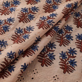 Natural Dyed Hand Block Print Ajrakh Cotton Hakoba Fabric 38
