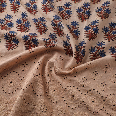 Natural Dyed Hand Block Print Ajrakh Cotton Hakoba Fabric 38