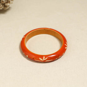 Orange - Channapatna Handcrafted Wooden Bangle (Size - 2-8) 72