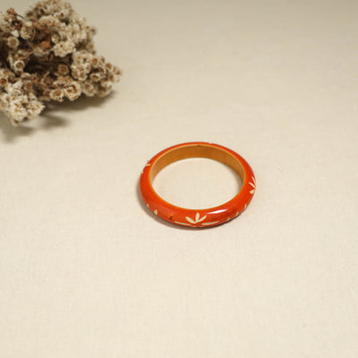 Orange - Channapatna Handcrafted Wooden Bangle (Size - 2-8) 72