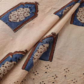 Natural Dyed Hand Block Print Ajrakh Cotton Hakoba Fabric 39