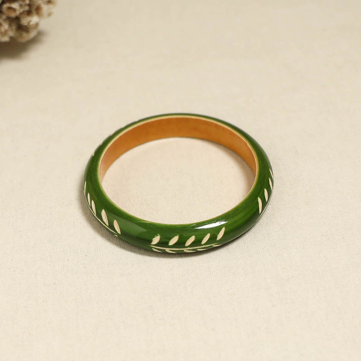 Green - Channapatna Handcrafted Wooden Bangle (Size - 2-8) 76