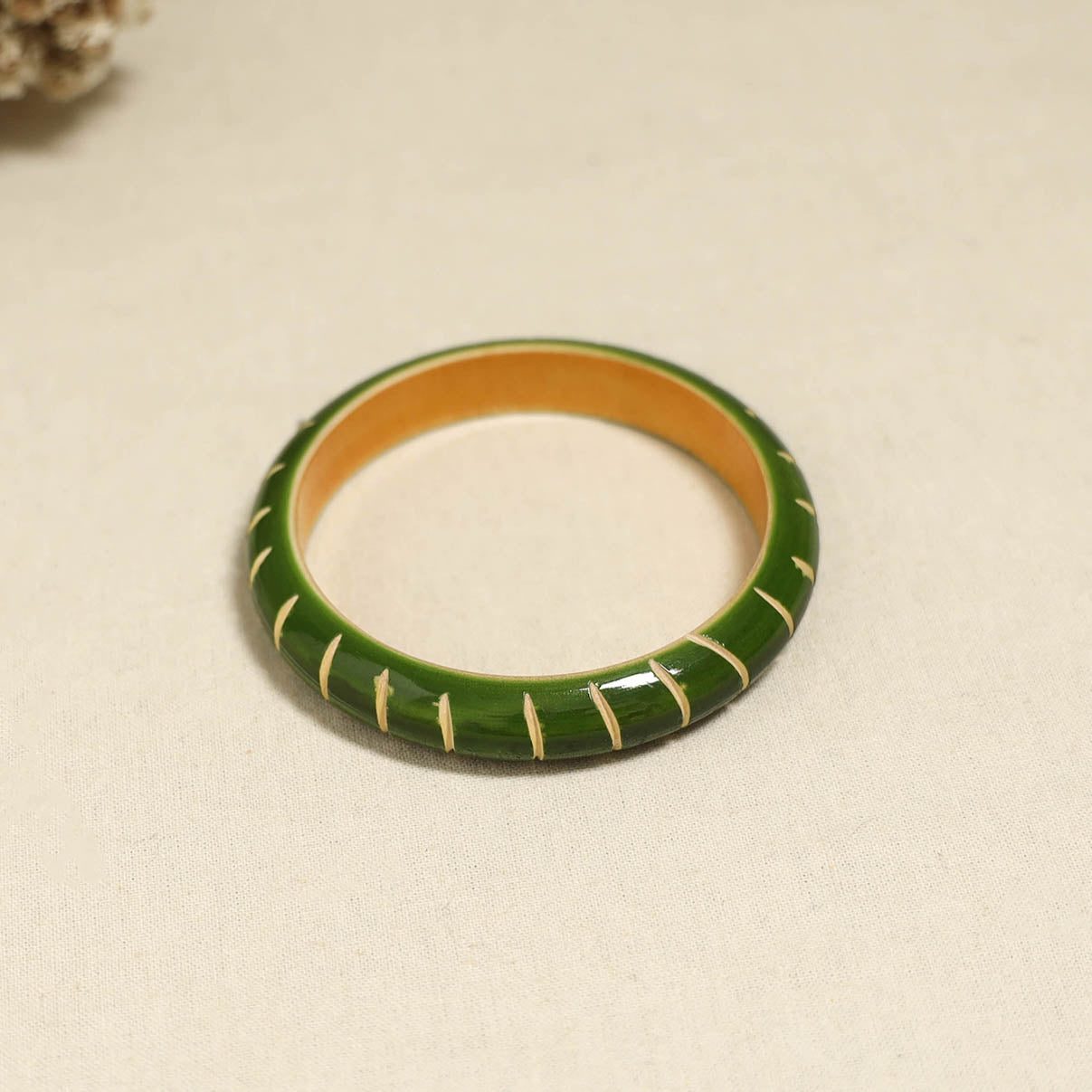 Green - Channapatna Handcrafted Wooden Bangle (Size - 2-8) 78