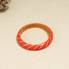 Orange - Channapatna Handcrafted Wooden Bangle (Size - 2-8) 79