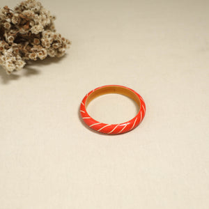 Orange - Channapatna Handcrafted Wooden Bangle (Size - 2-8) 79