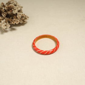 Orange - Channapatna Handcrafted Wooden Bangle (Size - 2-8) 79