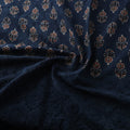 Natural Dyed Hand Block Print Ajrakh Cotton Hakoba Fabric 40