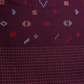 Pure Handloom Cotton Bengal Jamdani Fabric 07
