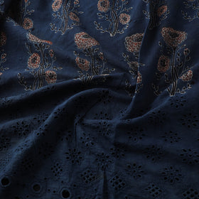 Natural Dyed Hand Block Print Ajrakh Cotton Hakoba Fabric 42