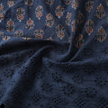 Natural Dyed Hand Block Print Ajrakh Cotton Hakoba Fabric 43