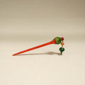 Red - Channapatna Handcrafted Wooden Juda Stick 05