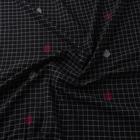 Pure Handloom Cotton Bengal Jamdani Fabric 10