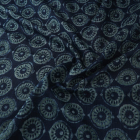 Akola Hand Block Printed Handloom Chanderi Slub Fabric 01