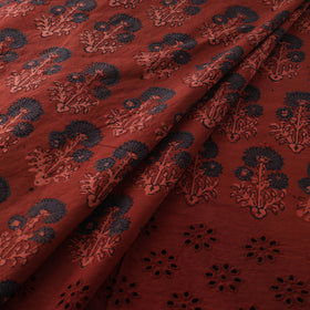 Natural Dyed Hand Block Print Ajrakh Cotton Hakoba Fabric 46