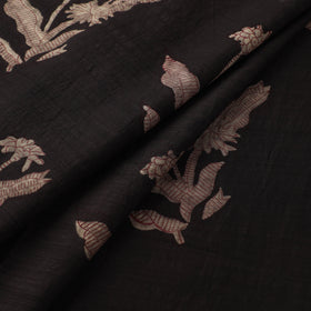 Akola Hand Block Printed Handloom Chanderi Slub Fabric 02