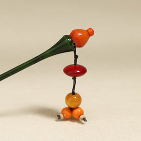 Green - Channapatna Handcrafted Wooden Juda Stick 10