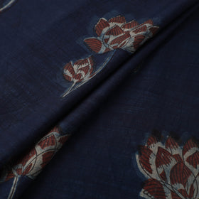 Akola Hand Block Printed Handloom Chanderi Slub Fabric 05