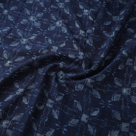Akola Hand Block Printed Handloom Chanderi Slub Fabric 07