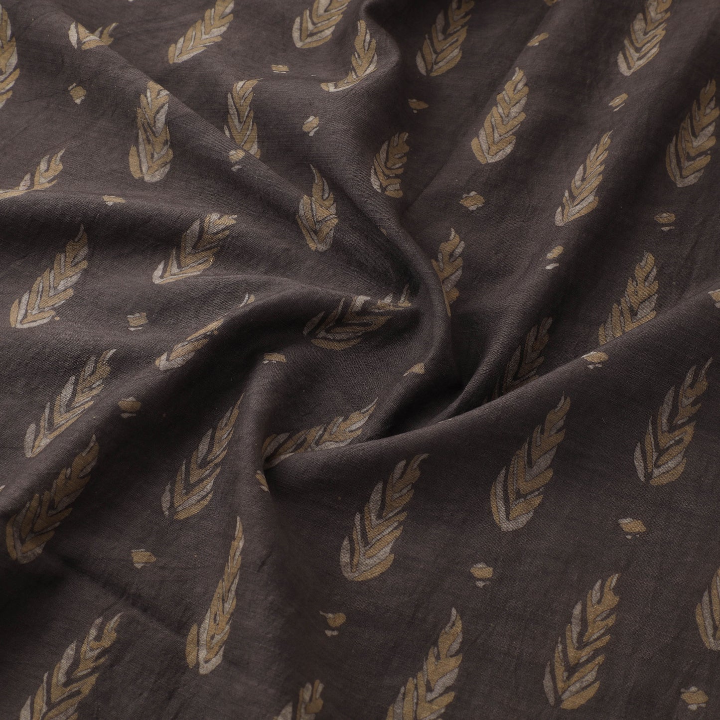 Akola Hand Block Printed Handloom Chanderi Slub Fabric 08