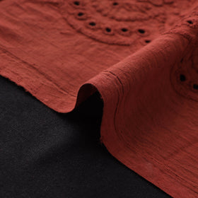 Natural Dyed Hand Block Print Ajrakh Cotton Hakoba Fabric 52