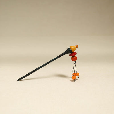 Black - Channapatna Handcrafted Wooden Juda Stick 16