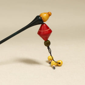 Black - Channapatna Handcrafted Wooden Juda Stick 17