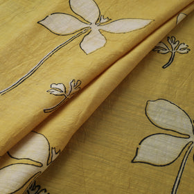 Akola Hand Block Printed Handloom Chanderi Slub Fabric 10