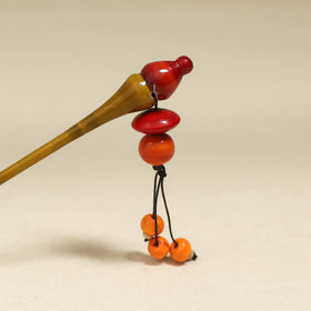 Yellow - Channapatna Handcrafted Wooden Juda Stick 18