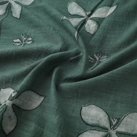 Akola Hand Block Printed Handloom Chanderi Slub Fabric 11