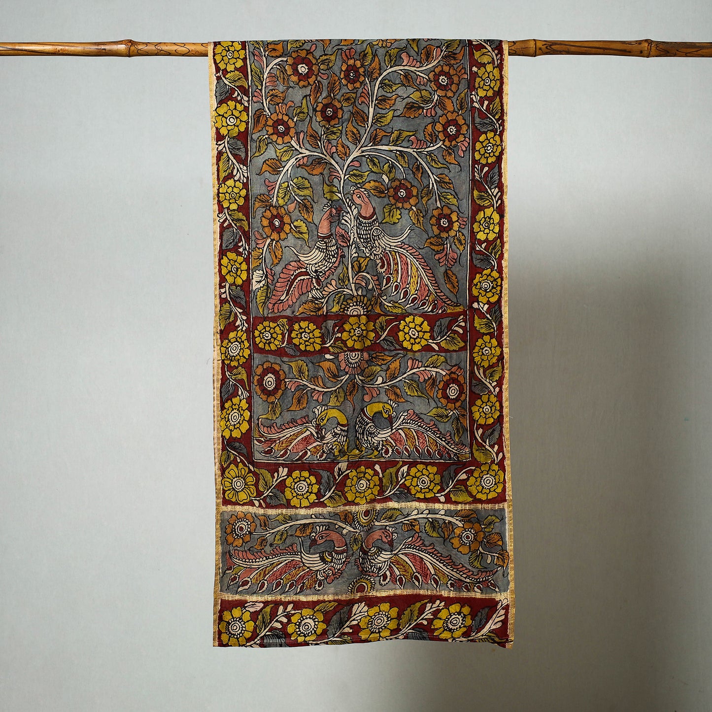 kalamkari silk stole