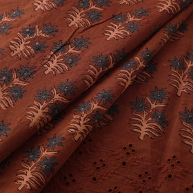 Natural Dyed Hand Block Print Ajrakh Cotton Hakoba Fabric 54