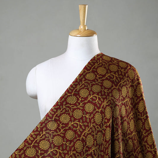 Multicolor - Bagh Block Printed Modal Silk Fabric