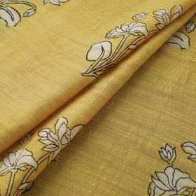 Akola Hand Block Printed Handloom Chanderi Slub Fabric 13