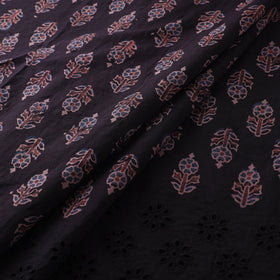 Natural Dyed Hand Block Print Ajrakh Cotton Hakoba Fabric 56