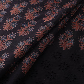 Natural Dyed Hand Block Print Ajrakh Cotton Hakoba Fabric 57