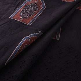Natural Dyed Hand Block Print Ajrakh Cotton Hakoba Fabric 59
