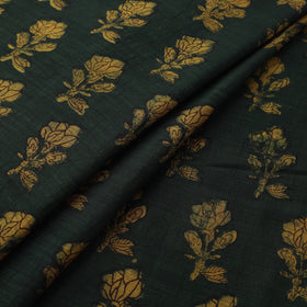 Akola Hand Block Printed Handloom Chanderi Slub Fabric 17